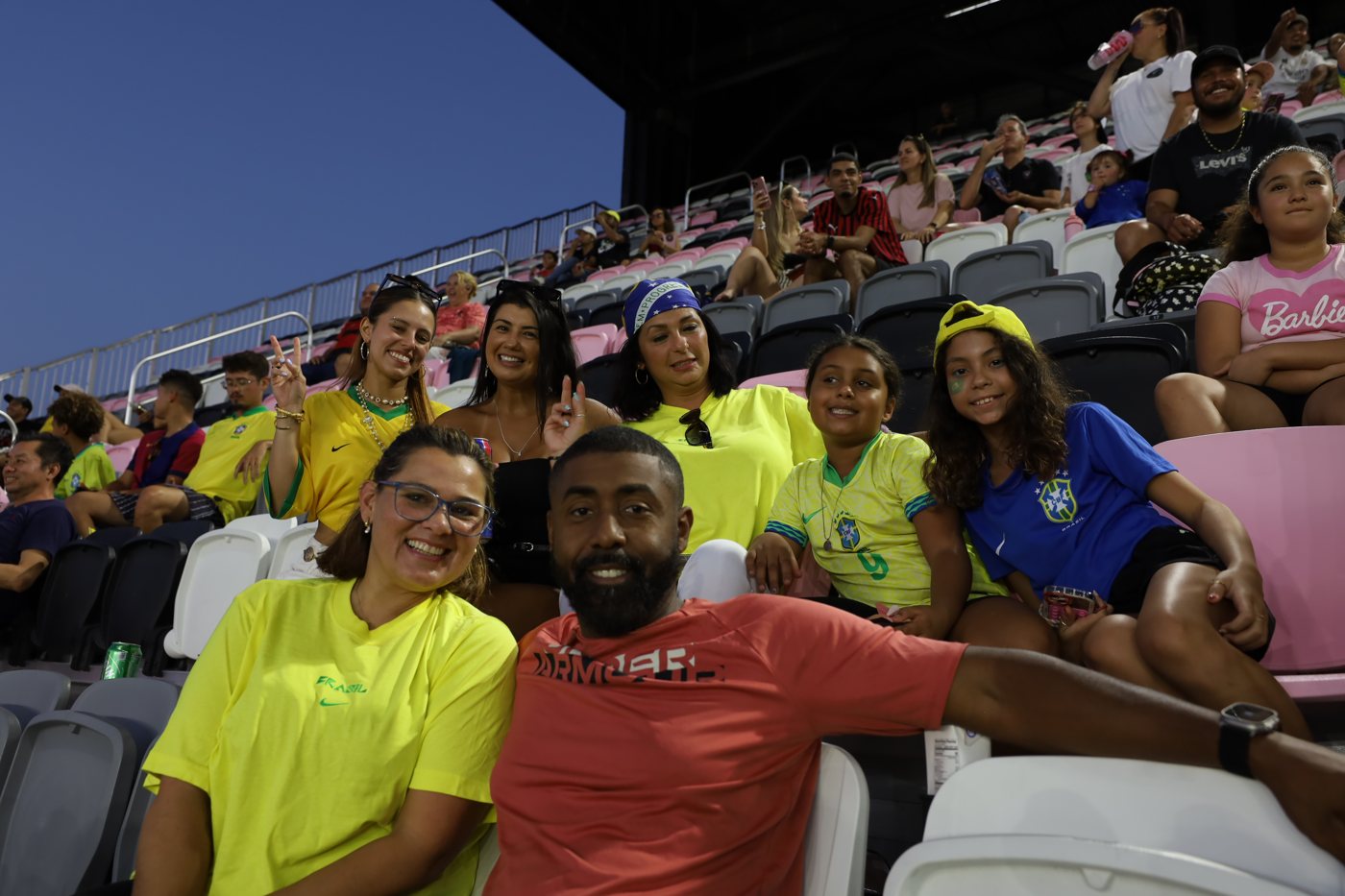 Fans in the stands